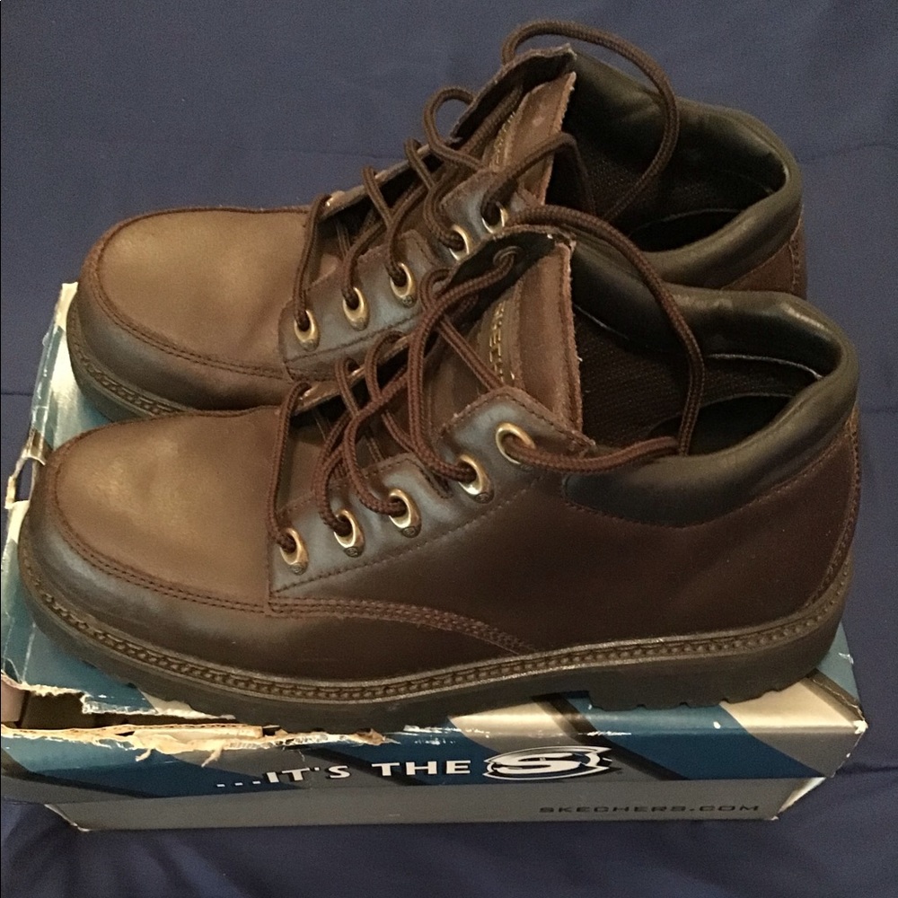 Skechers boots men’s size 11 1/2 brown